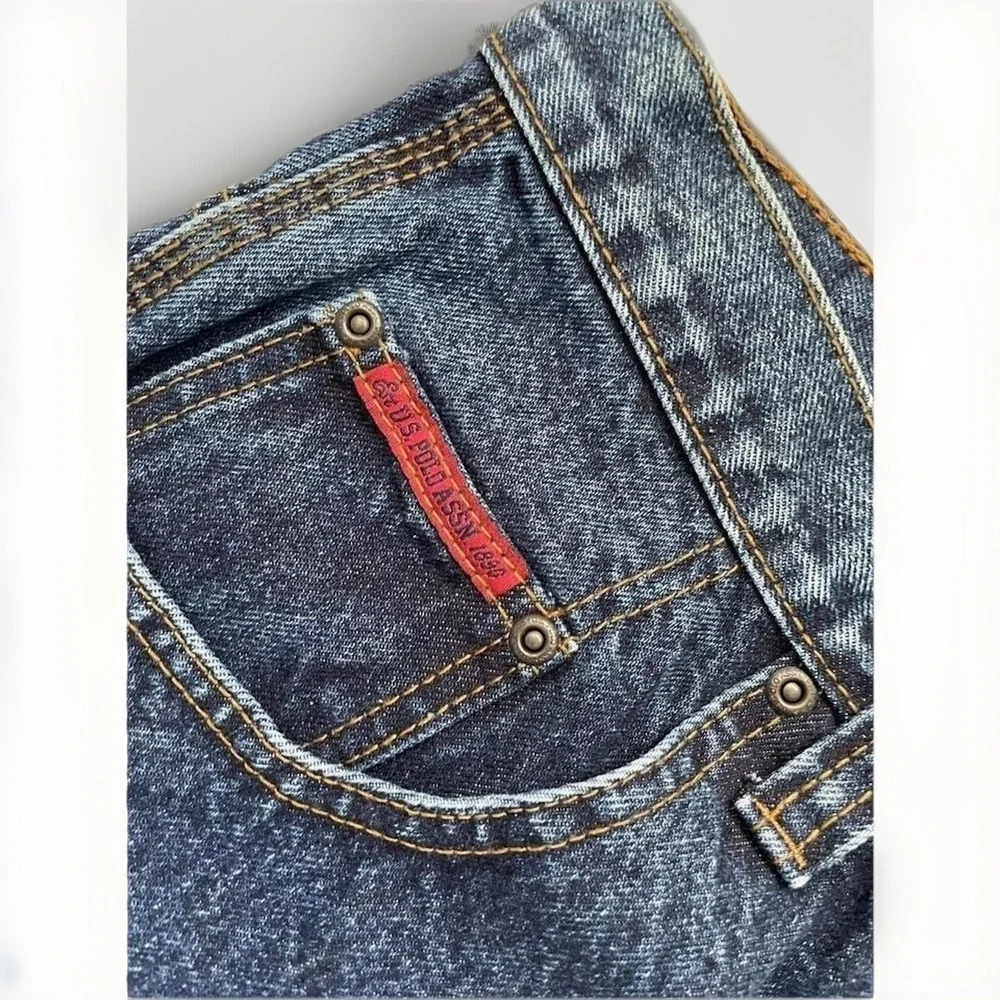Vintage Polo Jeans Co Denim Carpenter Jeans Sz 40x31.25 (Tagged 40x32 ) FLAG Y2K